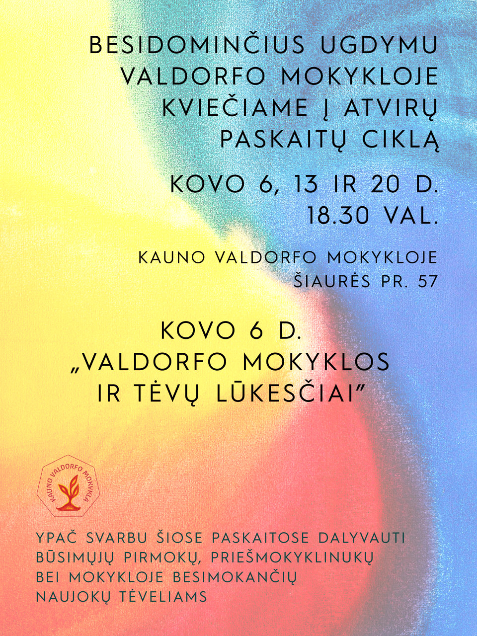 Paskaitos būsimų mokinių tėveliams